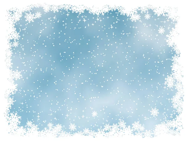 メリー クリスマスと新年あけましておめでとうございます青星や雪のベクトルの背景 — ストックベクタ