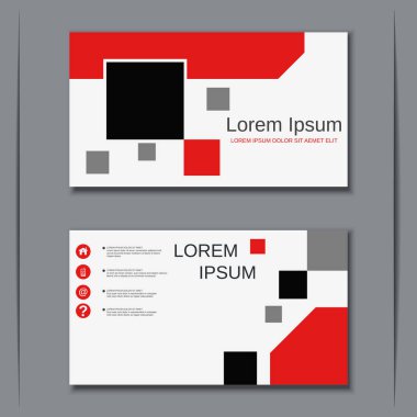 İş kartvizit vektör tasarım şablonu