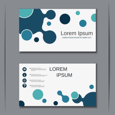 İş kartvizit vektör tasarım şablonu