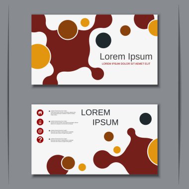 İş kartvizit vektör tasarım şablonu