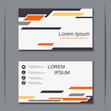 İş kartvizit vektör tasarım şablonu