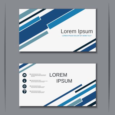 İş kartvizit vektör tasarım şablonu