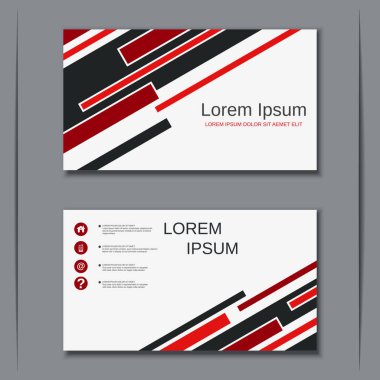 İş kartvizit vektör tasarım şablonu