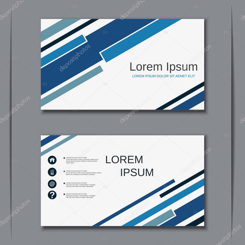 Business visiting card vector design template
