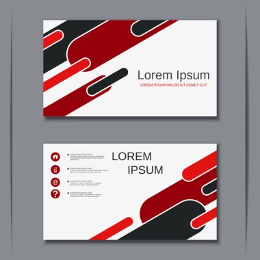 İş kartvizit vektör tasarım şablonu