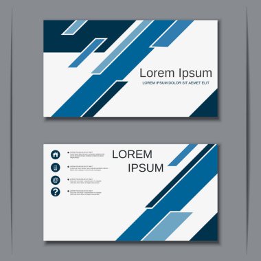 İş kartvizit vektör tasarım şablonu