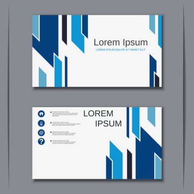 İş kartvizit vektör tasarım şablonu