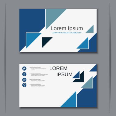 İş kartvizit vektör tasarım şablonu