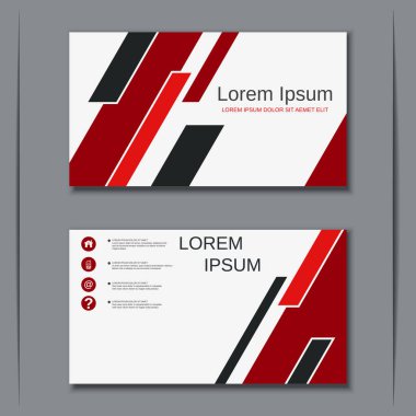 İş kartvizit vektör tasarım şablonu