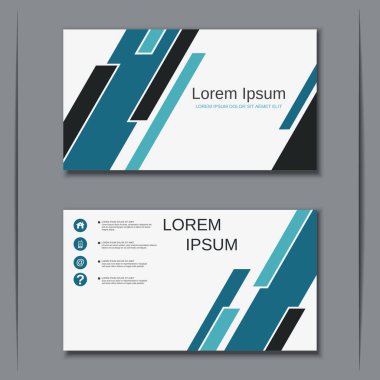 İş kartvizit vektör tasarım şablonu