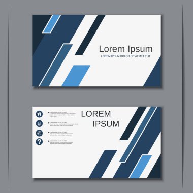 İş kartvizit vektör tasarım şablonu