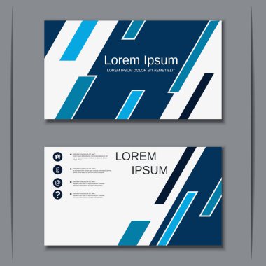 İş kartvizit vektör tasarım şablonu