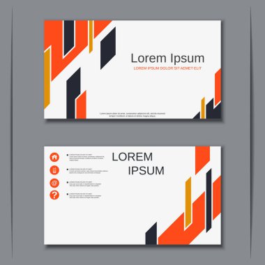 İş kartvizit vektör tasarım şablonu