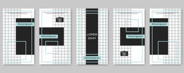 Moda sosyal ağ hikayeler düzenlenebilir vektör kalıp toplama. Sosyal medya için Web uygulama arka plan