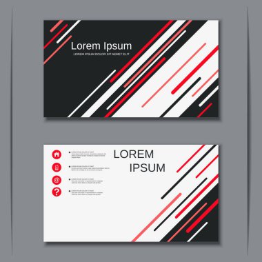 İş kartvizit vektör tasarım şablonu