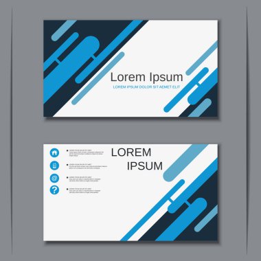 İş kartvizit vektör tasarım şablonu