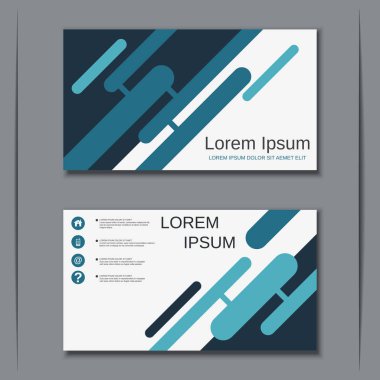 İş kartvizit vektör tasarım şablonu