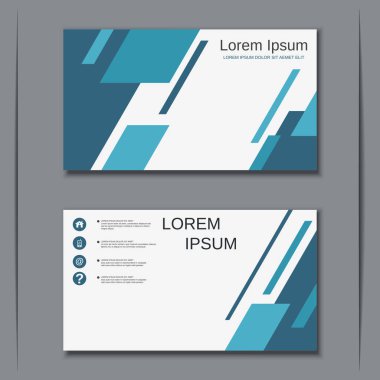 İş kartvizit vektör tasarım şablonu