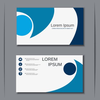 İş kartvizit vektör tasarım şablonu