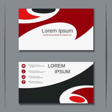 İş kartvizit vektör tasarım şablonu