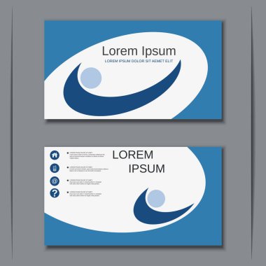 İş kartvizit vektör tasarım şablonu