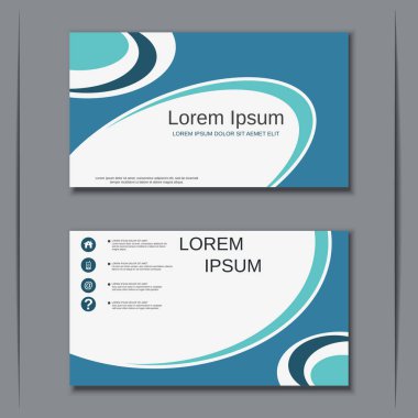 İş kartvizit vektör tasarım şablonu