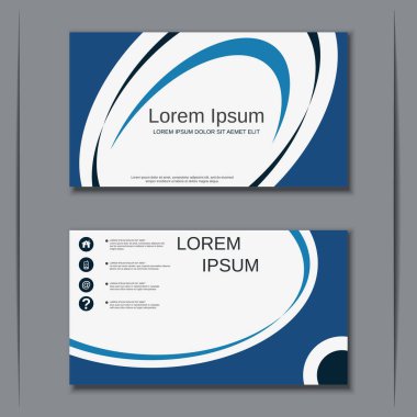 İş kartvizit vektör tasarım şablonu