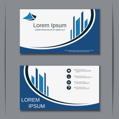 İş kartvizit vektör tasarım şablonu