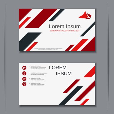 İş kartvizit vektör tasarım şablonu