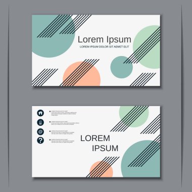 İş kartvizit vektör tasarım şablonu