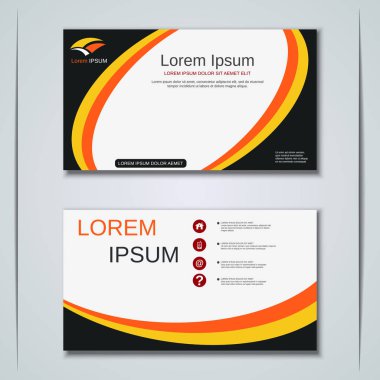 İş kartvizit vektör tasarım şablonu