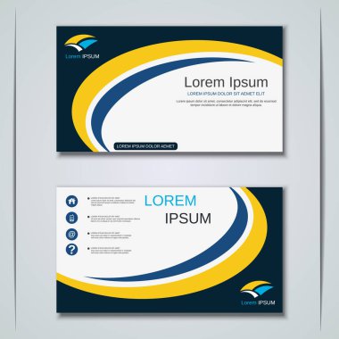 İş kartvizit vektör tasarım şablonu