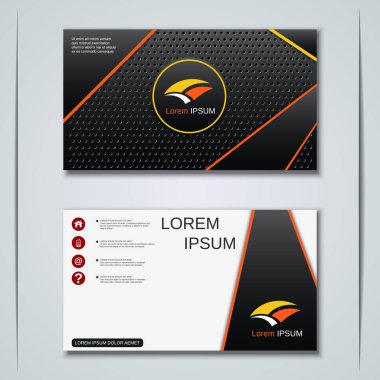 İş kartvizit vektör tasarım şablonu