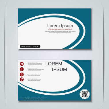 İş kartvizit vektör tasarım şablonu