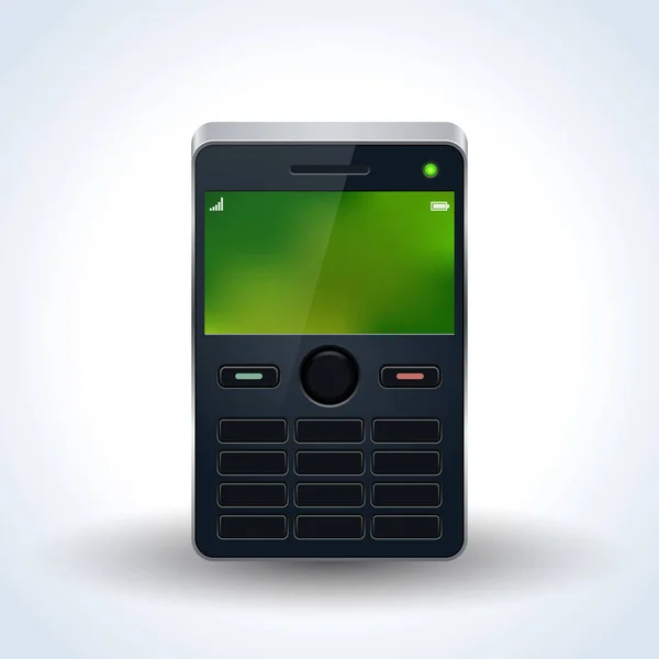 Old Mobile Phone Realistic Vector Icon — Stock Vector