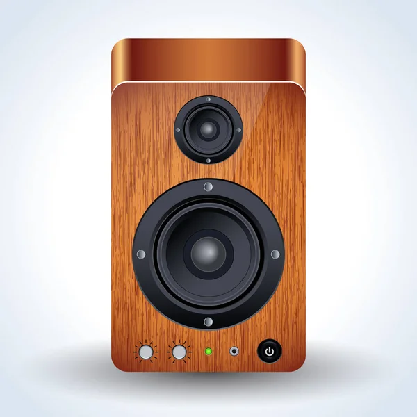 Loudspeaker Realistic Vector Icon — Stock Vector