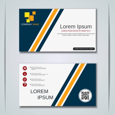 İş kartvizit vektör tasarım şablonu