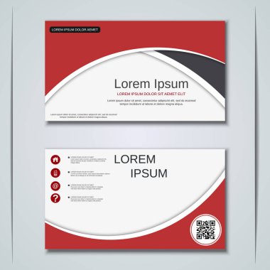 İş kartvizit vektör tasarım şablonu