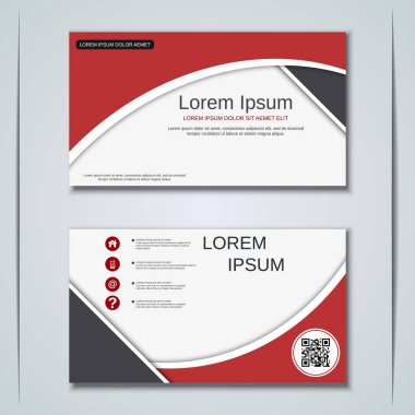 İş kartvizit vektör tasarım şablonu