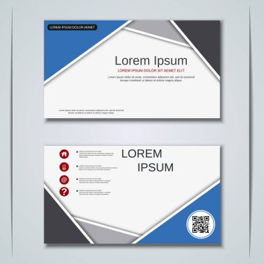 İş kartvizit vektör tasarım şablonu