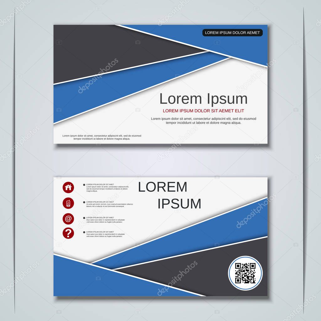Business visiting card vector design template