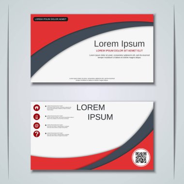 İş kartvizit vektör tasarım şablonu