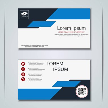 İş kartvizit vektör tasarım şablonu