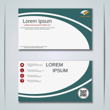 İş kartvizit vektör tasarım şablonu