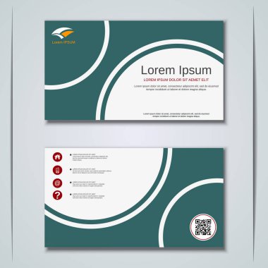 İş kartvizit vektör tasarım şablonu