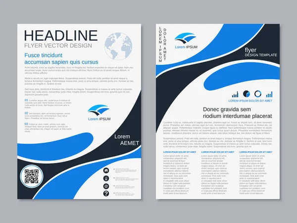 Moderne Professionele Business Flyer Boekje Brochure Cover Jaarverslag Vector Ontwerpsjabloon — Stockvector