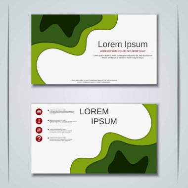 İş kartvizit vektör tasarım şablonu