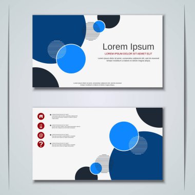 İş kartvizit vektör tasarım şablonu