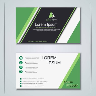 Modern geometrik stil kartvizit, etiket, etiket, rozet vektör tasarım şablonu