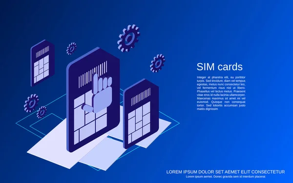 Sim 평면등도 — 스톡 벡터